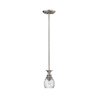 Plantation Pendant Light in Polished Antique Nickel.