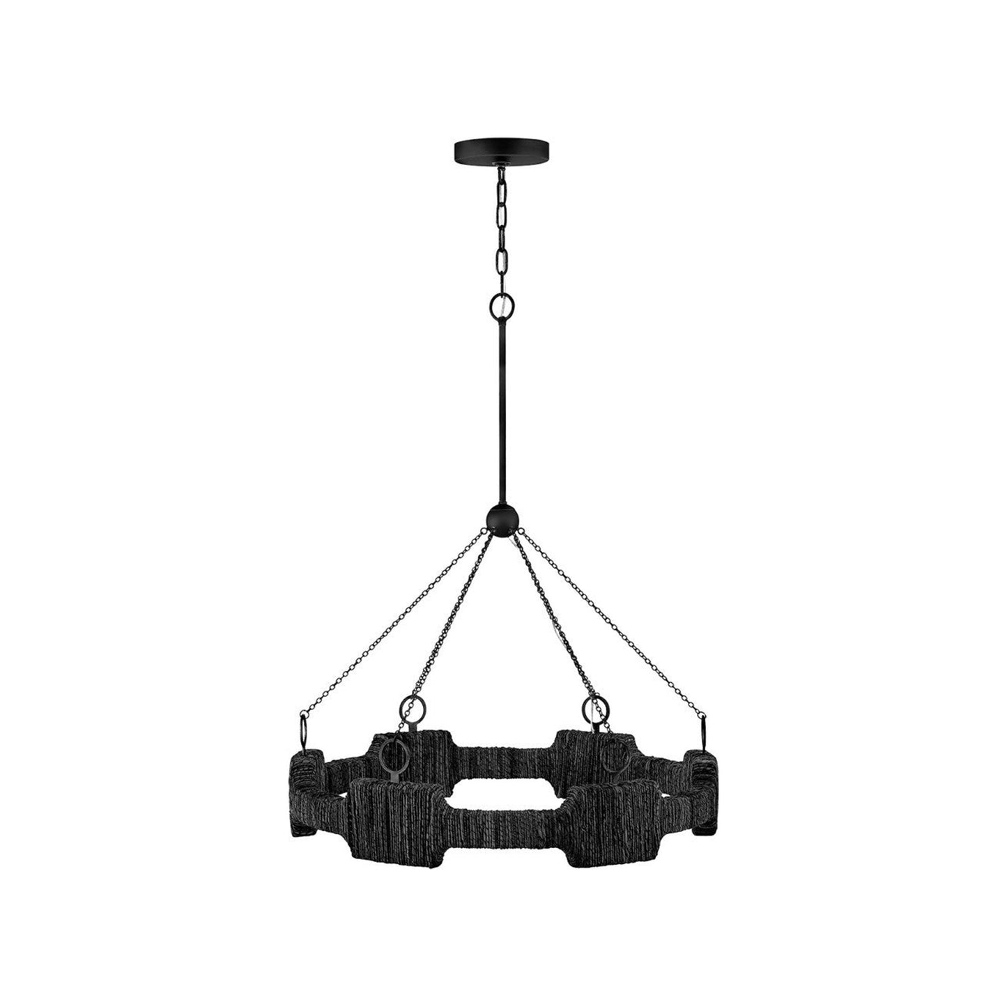 Raffi LED Chandelier in Carbon Black (Medium).