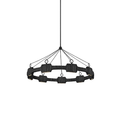 Raffi LED Chandelier in Carbon Black (Large).