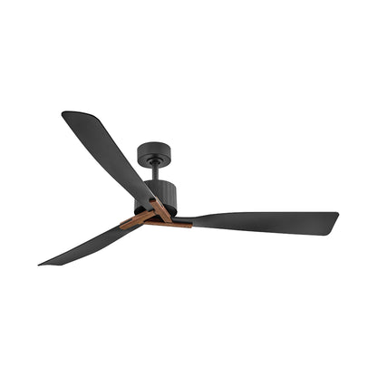 Rafter Smart LED Ceiling Fan in Matte Black.