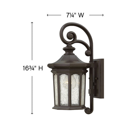 Raley Outdoor Wall Light - line drawing.