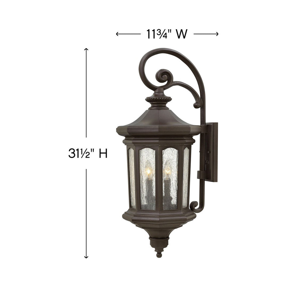 Raley Outdoor Wall Light - line drawing.