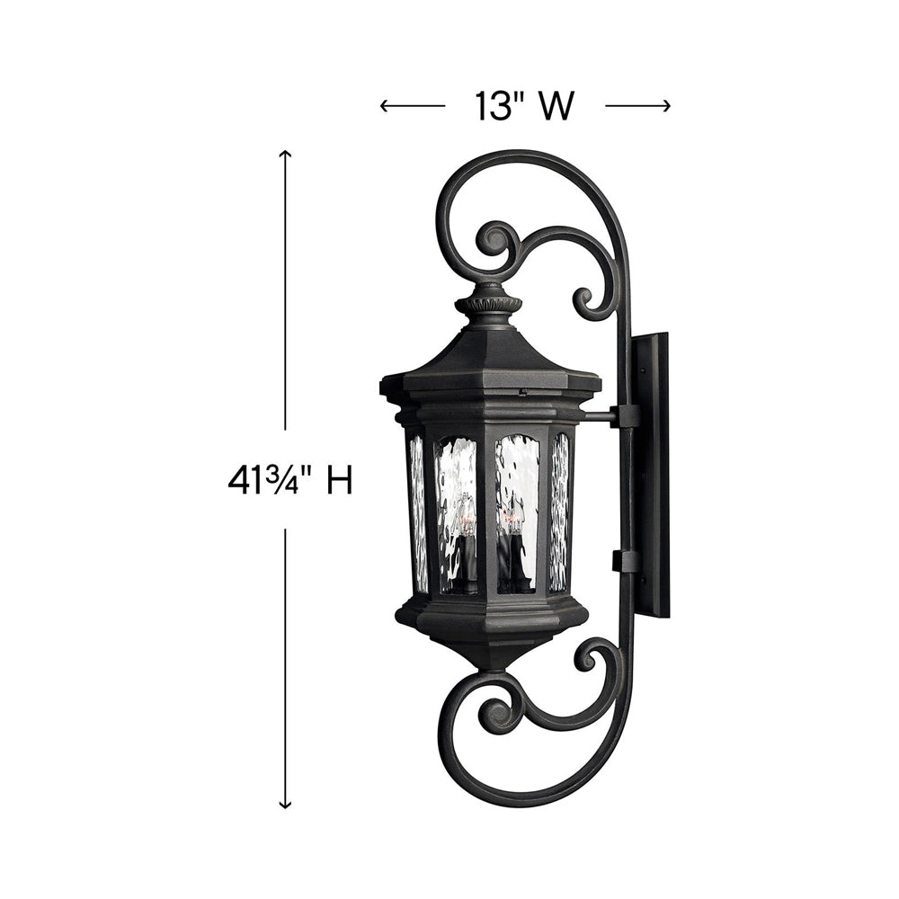 Raley Outdoor Wall Light - line drawing.