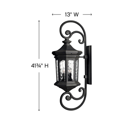 Raley Outdoor Wall Light - line drawing.