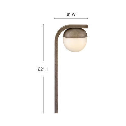 Realm Outdoor Path Light - line drawing.