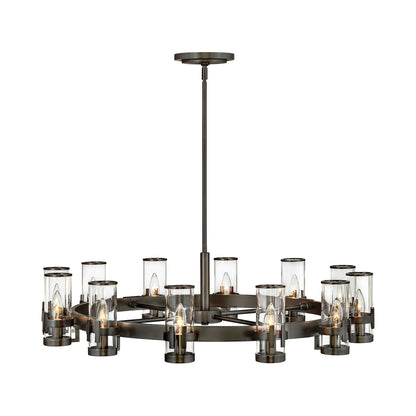Reeve Chandelier in Black Oxide (12-Light).