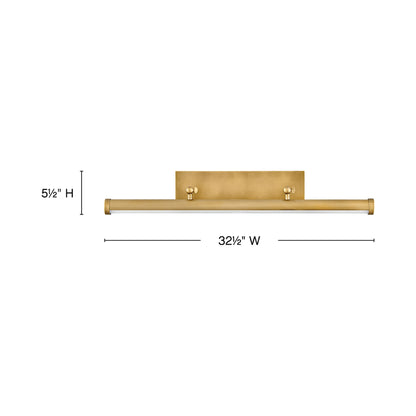 Regis LED Wall Light - line drawing.