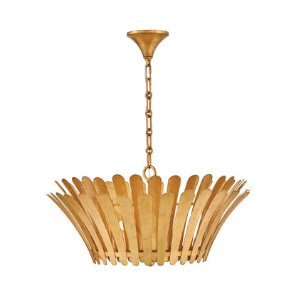 Reina Chandelier in Distressed Brass (25.5-Inch).