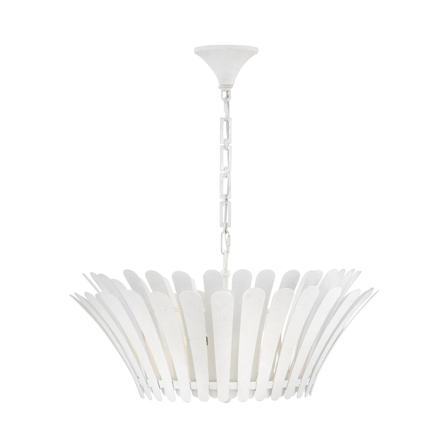 Reina Chandelier in Textured Plaster (25.5-Inch).