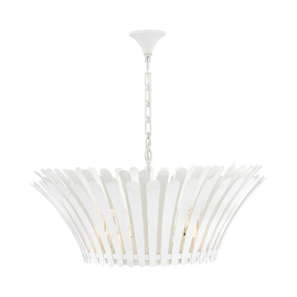 Reina Chandelier in Textured Plaster (33.75-Inch).