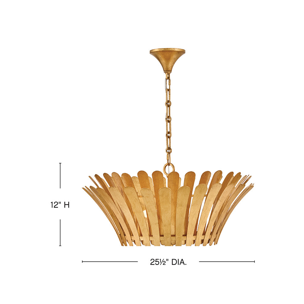 Reina Chandelier - line drawing.