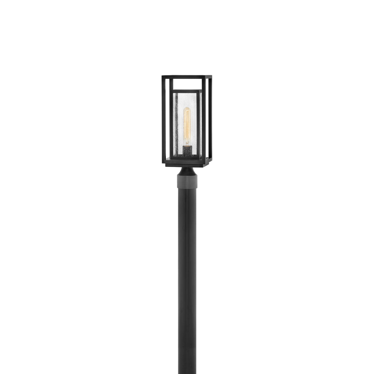 Republic Outdoor Post Light in Black .