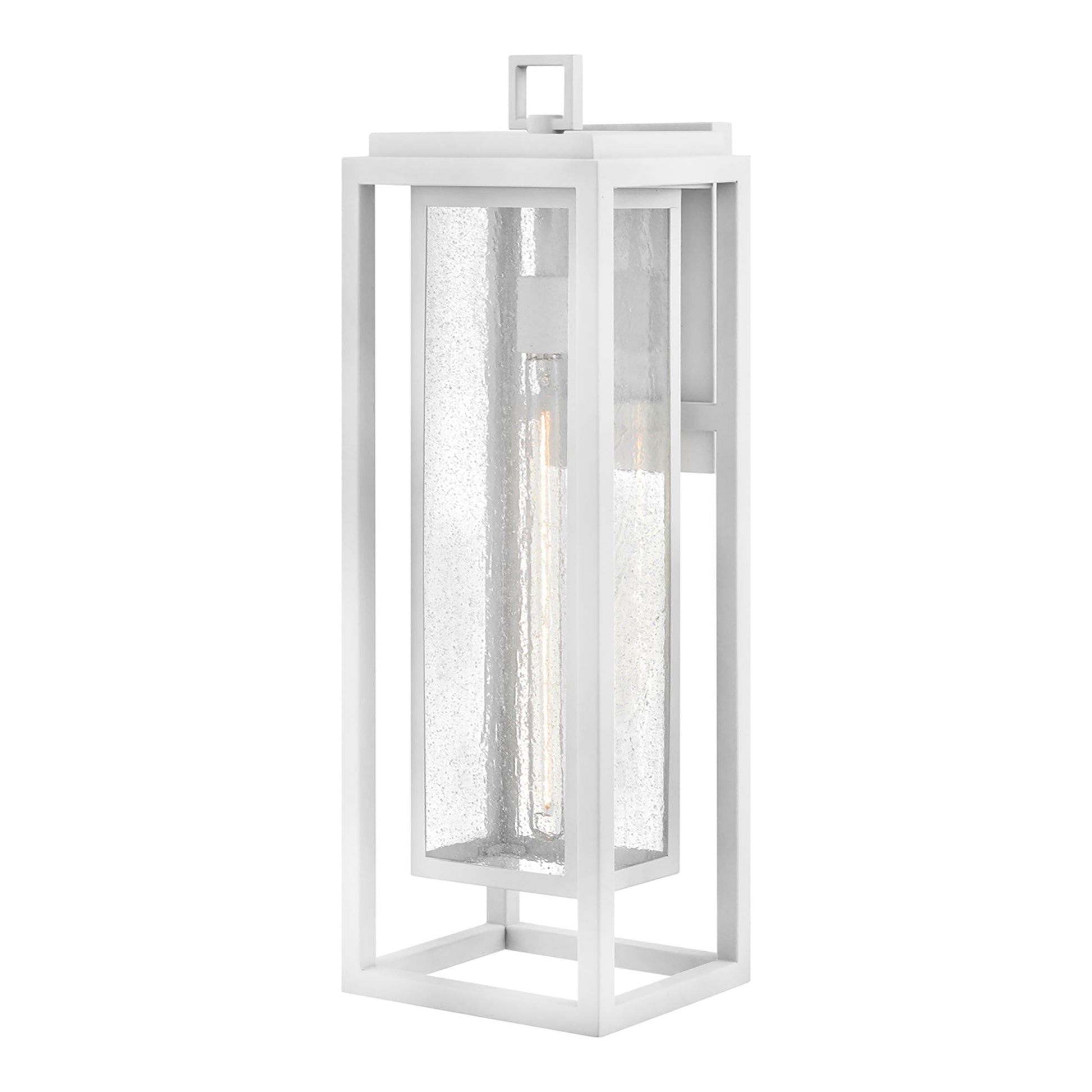 Republic Outdoor Wall Light in Textured White (Extra Large).