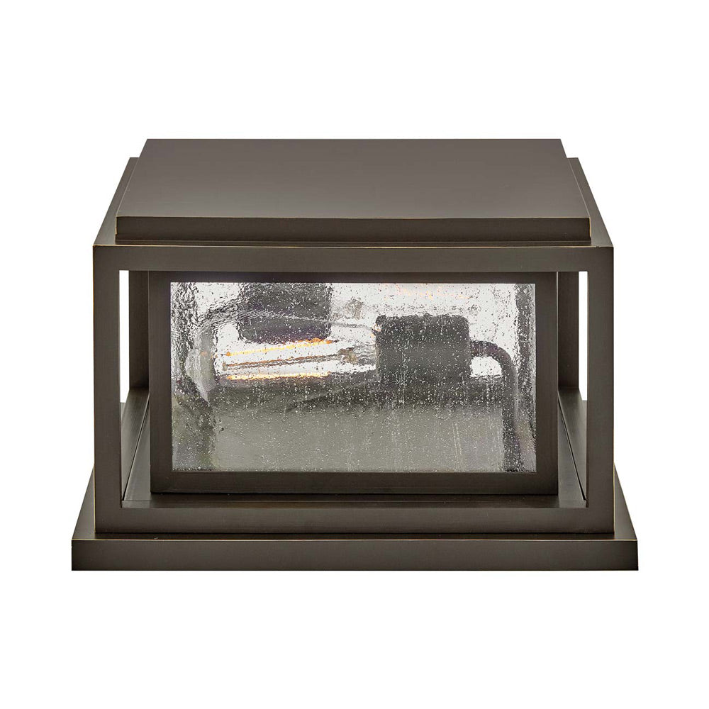 Republic Rectangular Outdoor Pier Mount Light in Detail.