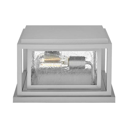 Republic Rectangular Outdoor Pier Mount Light in Detail.