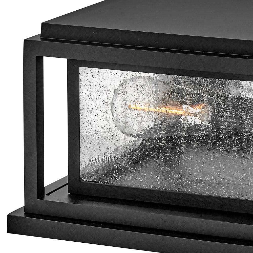 Republic Rectangular Outdoor Pier Mount Light in Detail.