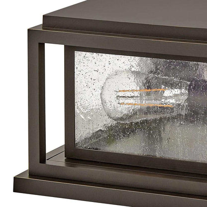 Republic Rectangular Outdoor Pier Mount Light in Detail.