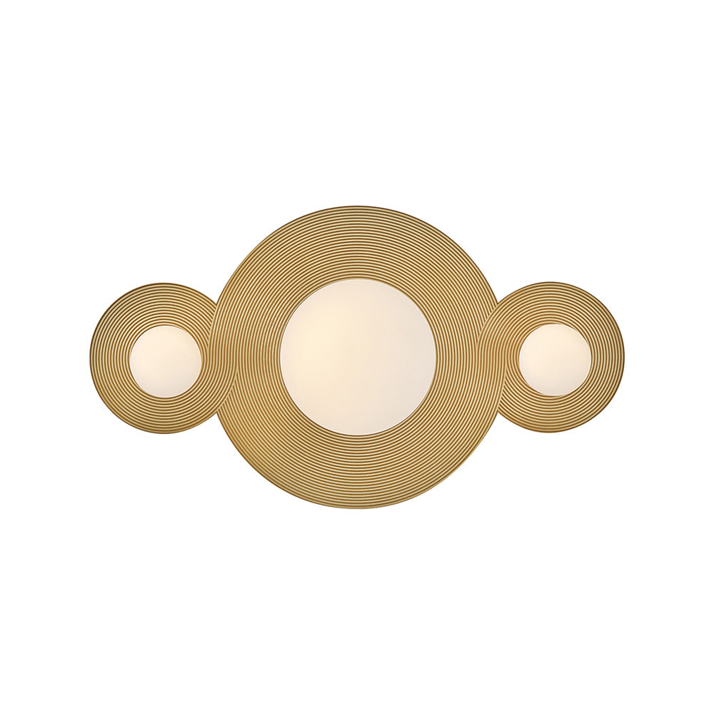 Rhea LED Bath Vanity Light in Heritage Brass (10-Inch).