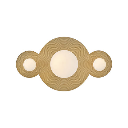 Rhea LED Bath Vanity Light in Heritage Brass (10-Inch).