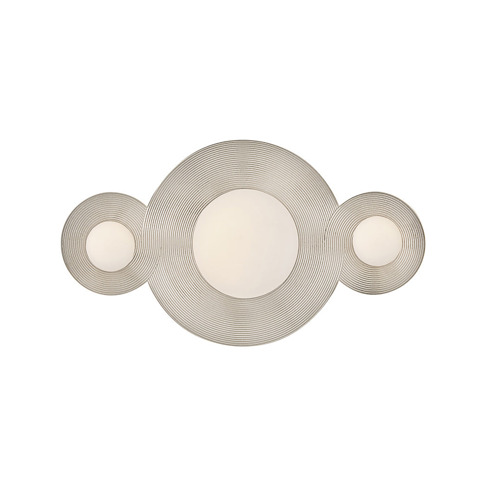 Rhea LED Bath Vanity Light in Polished Nickel (10-Inch).