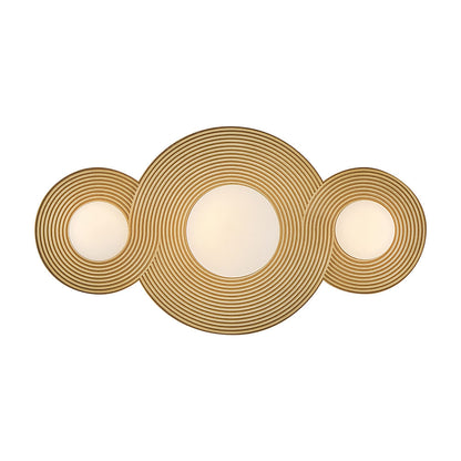Rhea LED Bath Vanity Light in Heritage Brass (18-Inch).