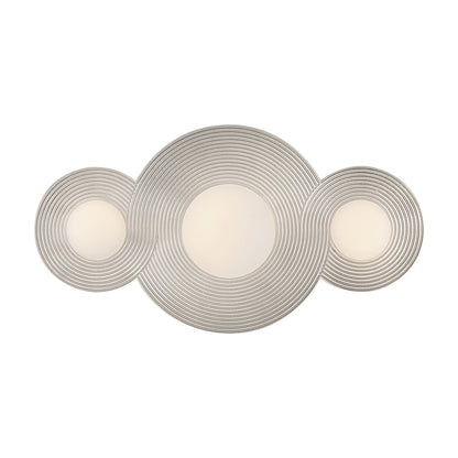 Rhea LED Bath Vanity Light in Polished Nickel (18-Inch).