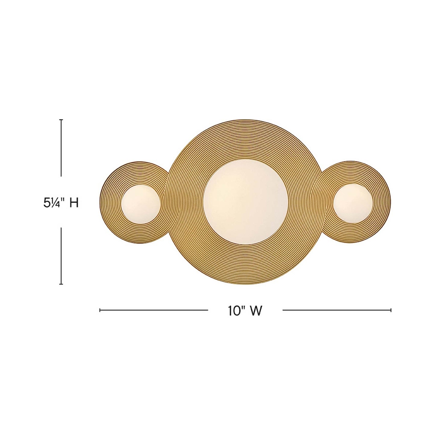 Rhea LED Bath Vanity Light - line drawing.