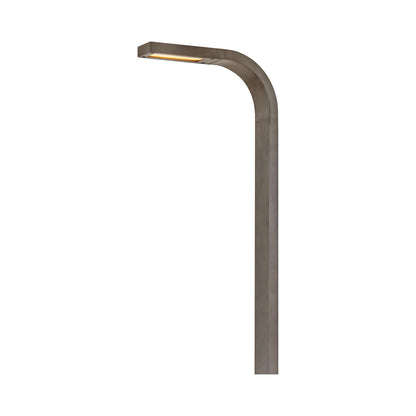 Rift Outdoor LED Path Light in Burnished Bronze.