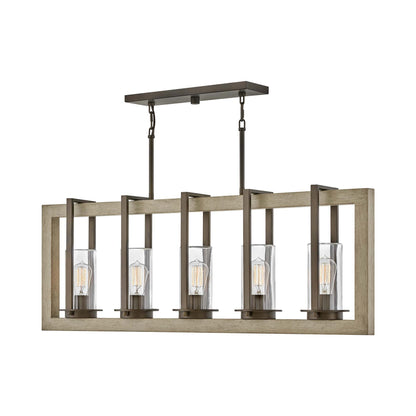 Riverwood Linear Outdoor Pendant Light.