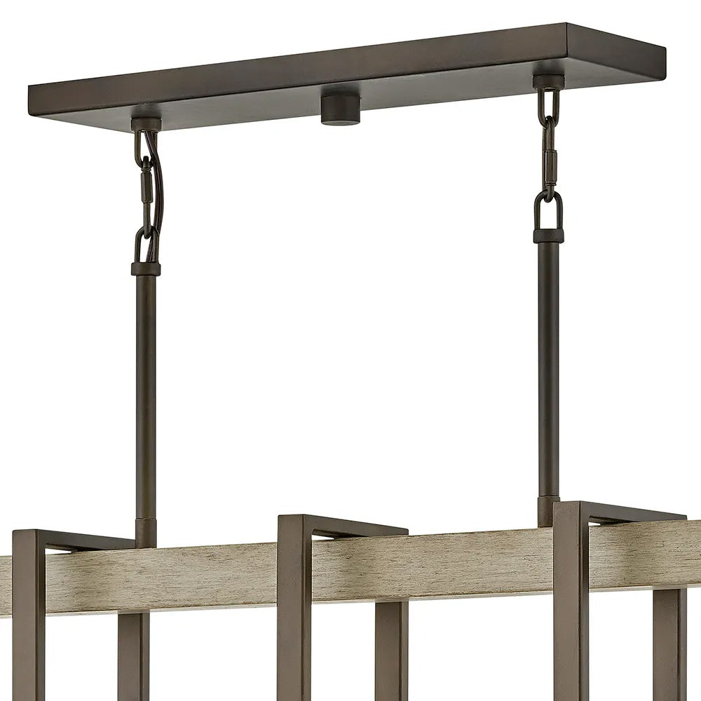 Riverwood Linear Outdoor Pendant Light in Detail.