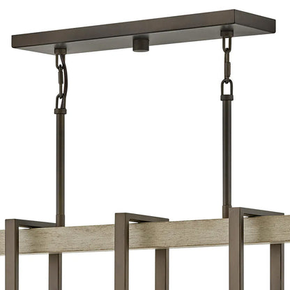 Riverwood Linear Outdoor Pendant Light in Detail.