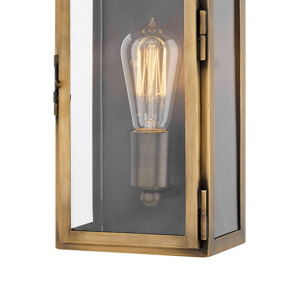Rowley Outdoor Wall Light in Detail.