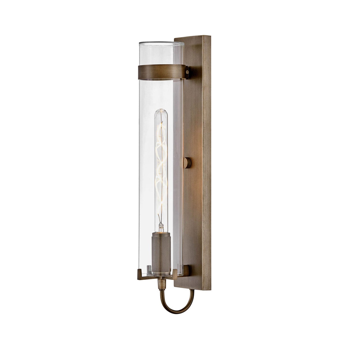 Ryden Outdoor Wall Light in Burnished Bronze (Bulb Included).
