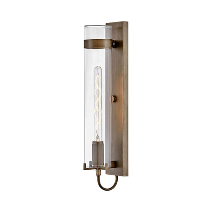 Ryden Outdoor Wall Light in Burnished Bronze (Bulb Included).