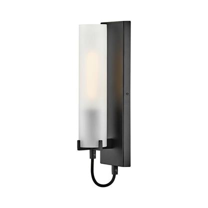 Ryden Single Wall Light in Black (Etched).