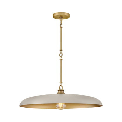 Sadie Pendant Light in Lacquered Brass (24-Inch).