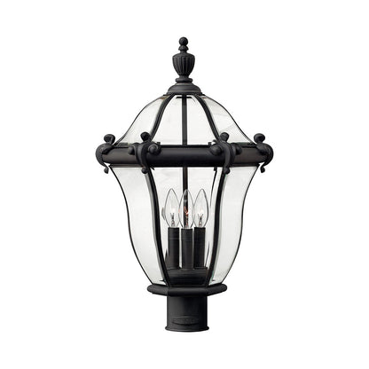San Clemente Outdoor Post Light in Museum Black (22.25-Inch).