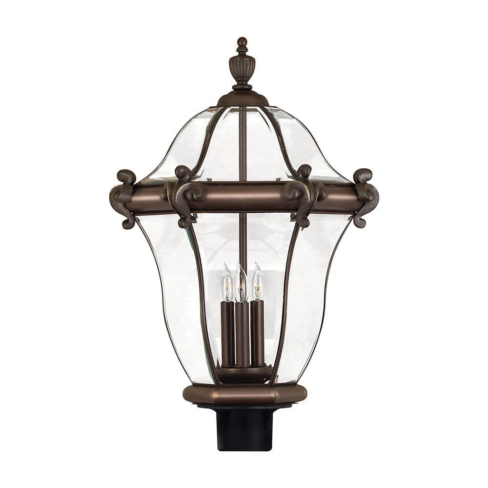 San Clemente Outdoor Post Light in Copper Bronze (26.25-Inch).