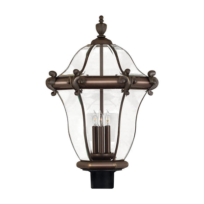 San Clemente Outdoor Post Light in Copper Bronze (26.25-Inch).