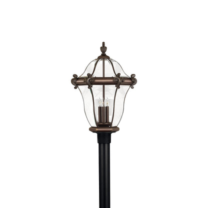San Clemente Outdoor Post Light in Detail.