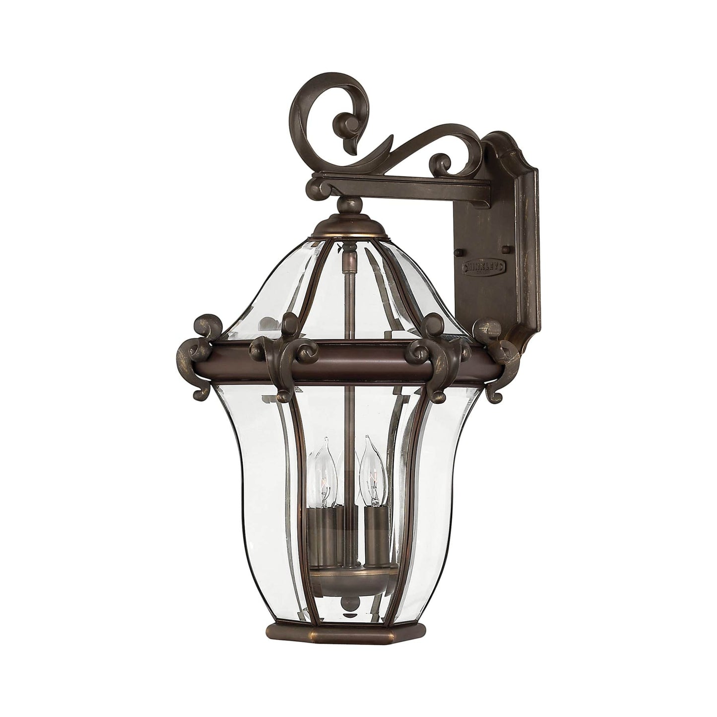 San Clemente Outdoor Wall Light in Copper Bronze (19.75-Inch).