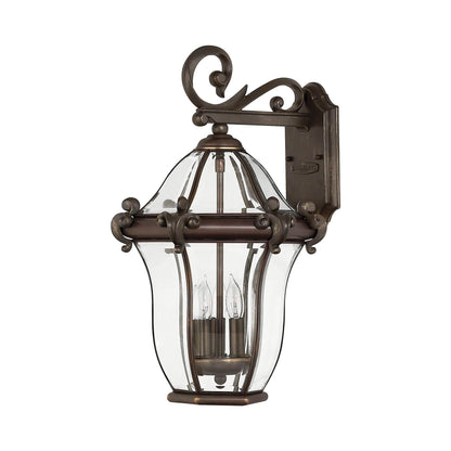 San Clemente Outdoor Wall Light in Copper Bronze (19.75-Inch).