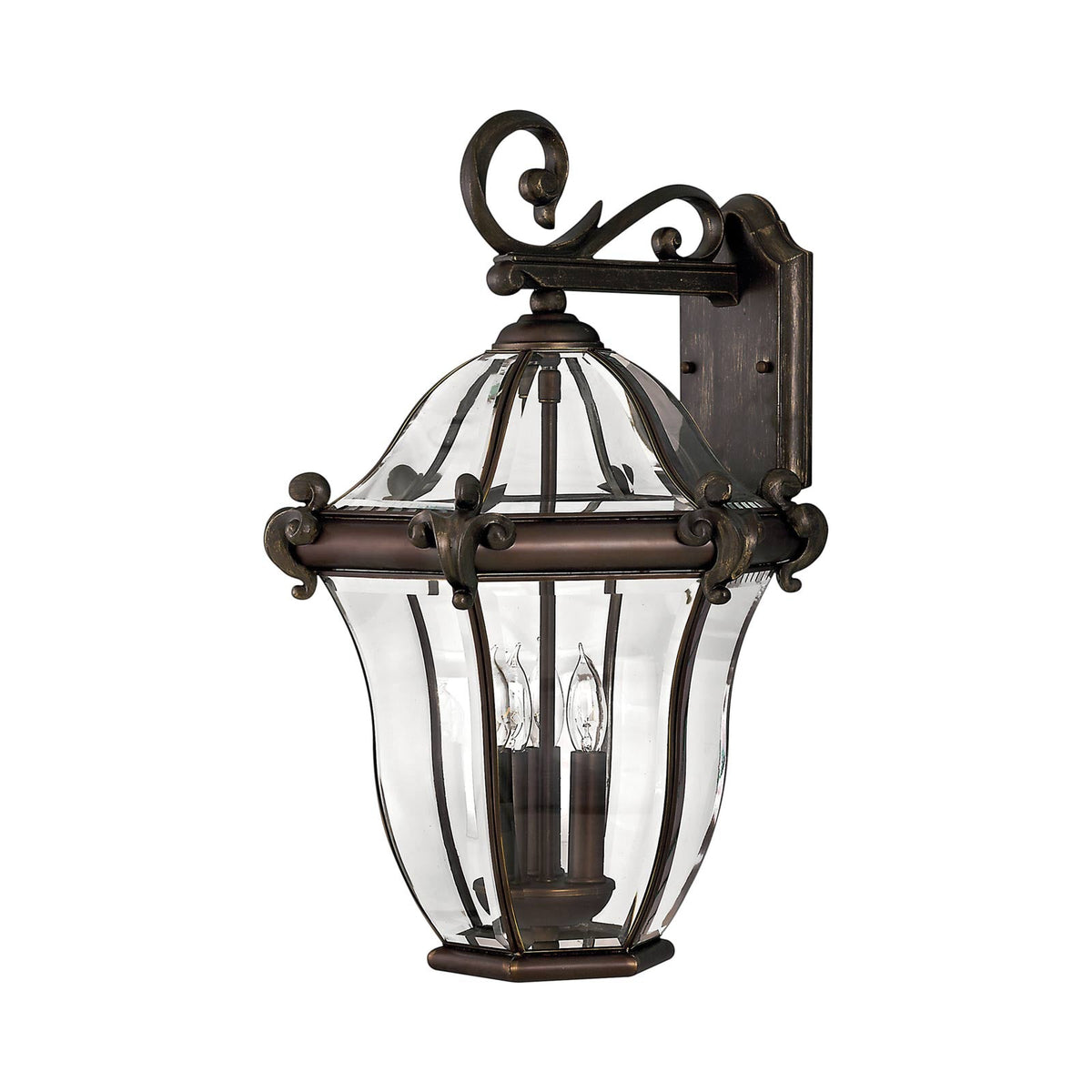 San Clemente Outdoor Wall Light in Copper Bronze (20.75-Inch).