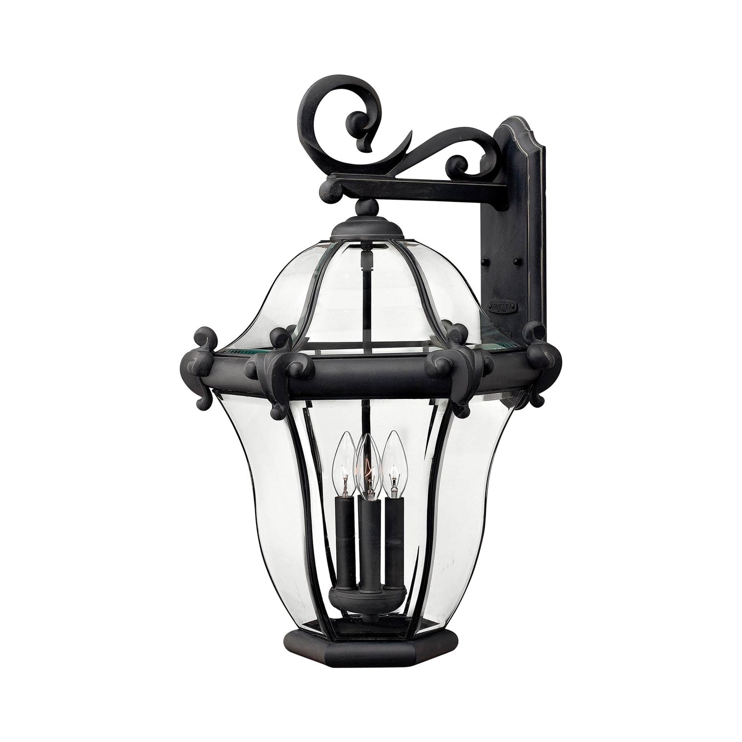 San Clemente Outdoor Wall Light in Museum Black (25.75-Inch).