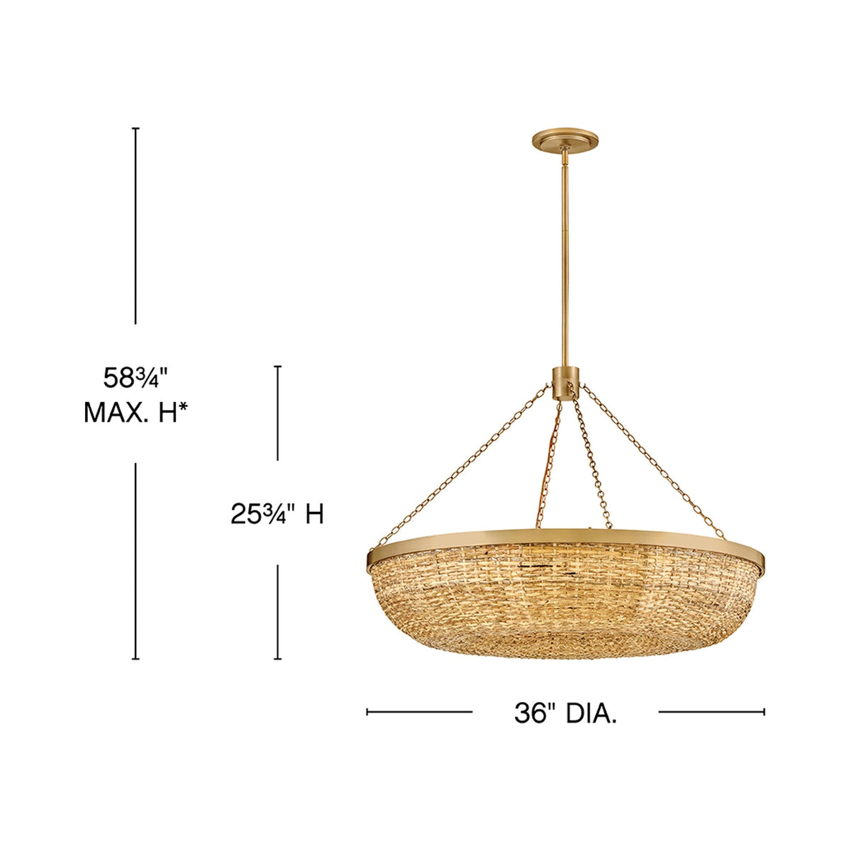 Sanibel Chandelier - line drawing.
