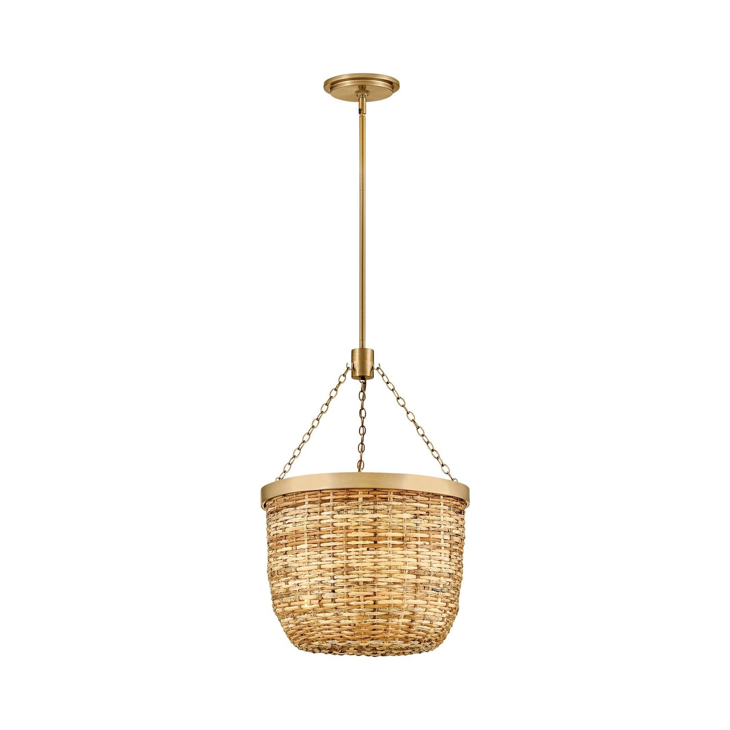 Sanibel Semi Flush Convertible Pendant Light (16-Inch).