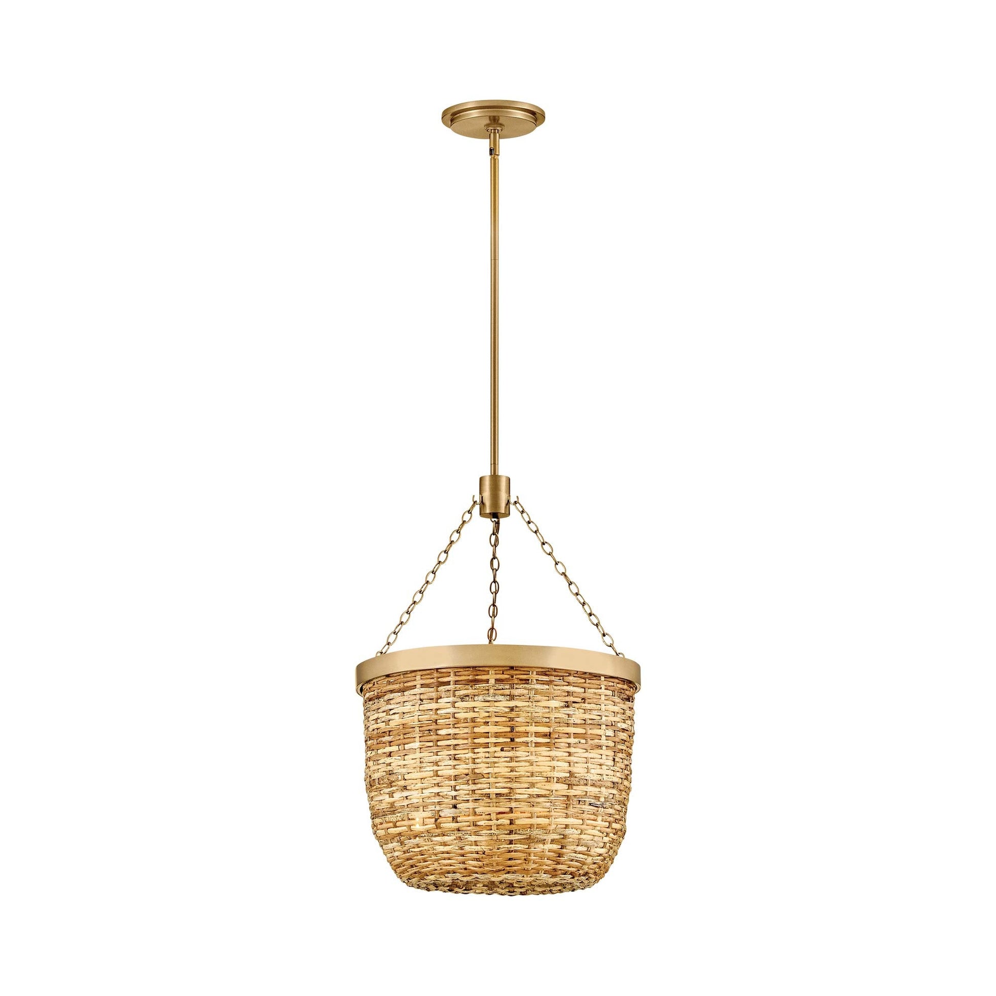 Sanibel Semi Flush Convertible Pendant Light (16-Inch).
