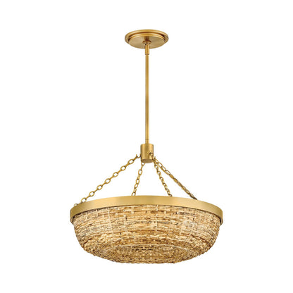 Sanibel Semi Flush Convertible Pendant Light in Detail.