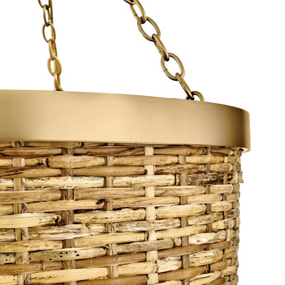 Sanibel Semi Flush Convertible Pendant Light in Detail.