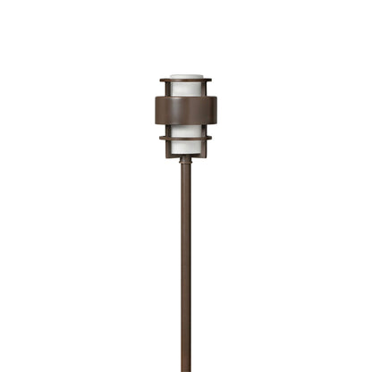 Saturn Outdoor Path Light in Metro Bronze.